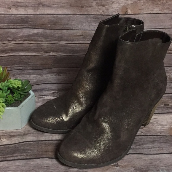 Adam Tucker metallic brown piston bootie sz 11 - Picture 3 of 7